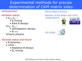 Experimental methods for precise determination of CKM matrix sides
