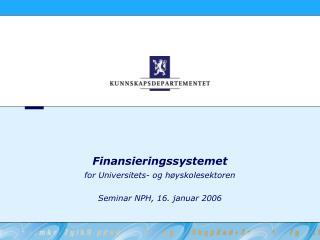 finansieringssystemet