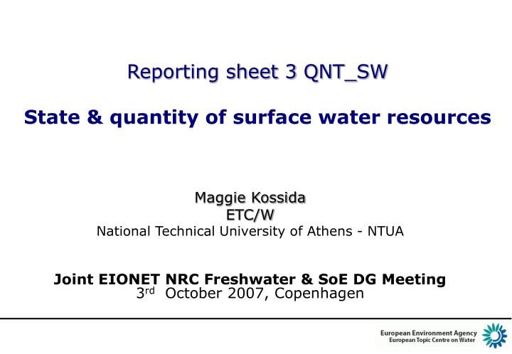 reporting sheet 3 qnt sw state quantity of surface water resources
