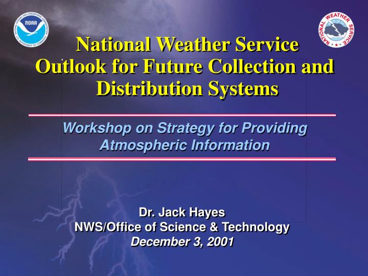 workshop on strategy for providing atmospheric information