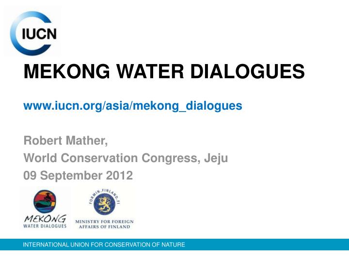 mekong water dialogues