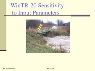 WinTR-20 Sensitivity to Input Parameters