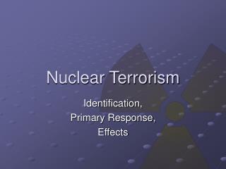 Nuclear Terrorism