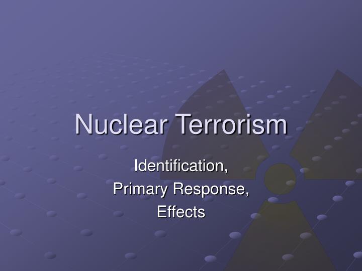 nuclear terrorism