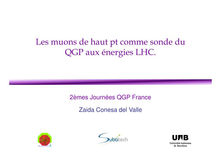 les muons de haut pt comme sonde du qgp aux nergies lhc