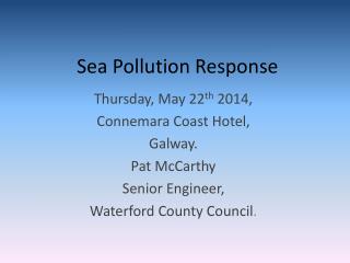 Sea Pollution Response