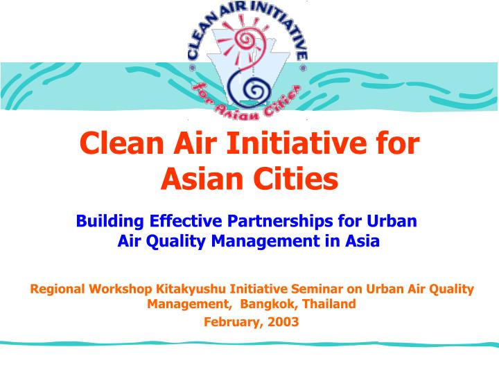 clean air initiative for asian cities