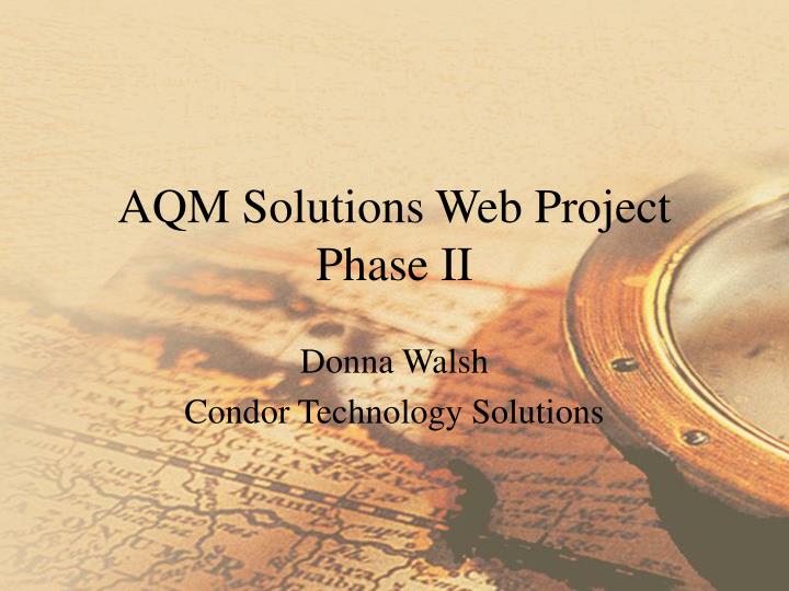 aqm solutions web project phase ii