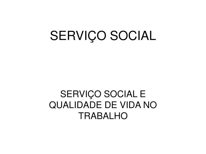 servi o social