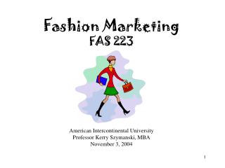 Fashion Marketing FAS 223