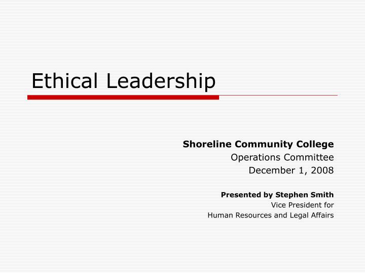 ethical leadership