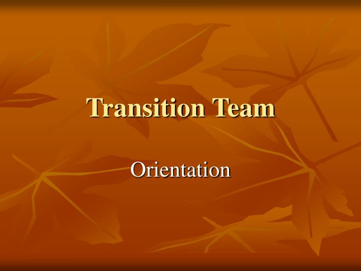 transition team
