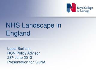 NHS Landscape in England