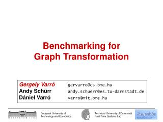 Benchmarking for Graph Transformation