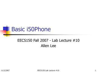 Basic i50Phone