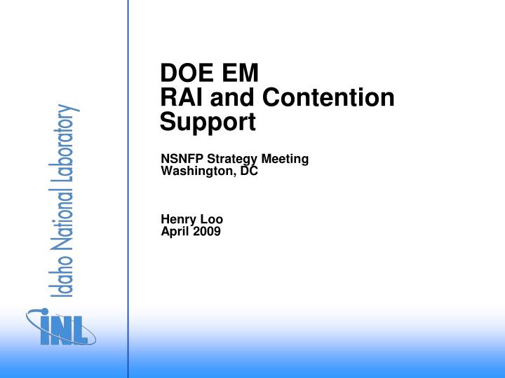 doe em rai and contention support