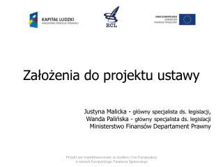 za o enia do projektu ustawy
