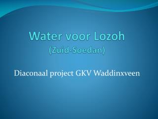 water voor lozoh zuid soedan