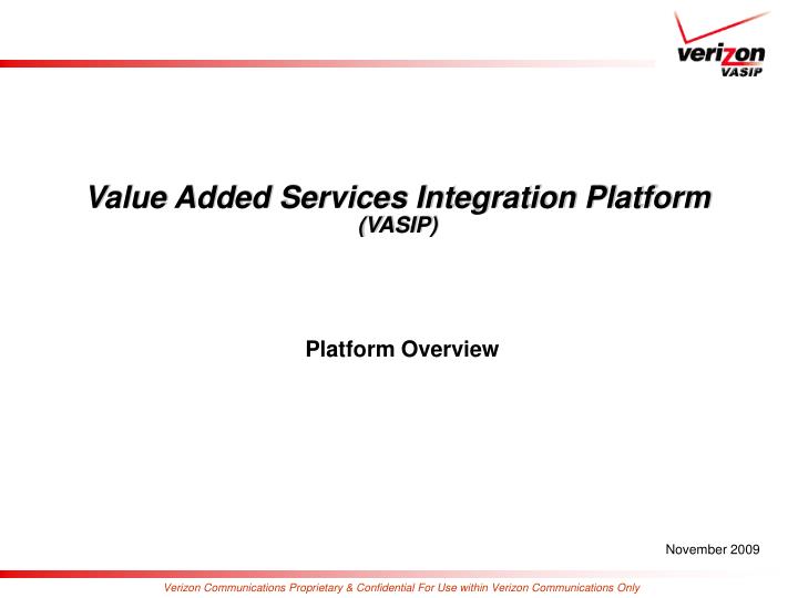 value added services integration platform vasip