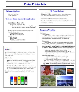 Software Options -Microsoft Power Point 	-Adobe Pagemaker