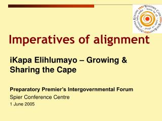 Imperatives of alignment