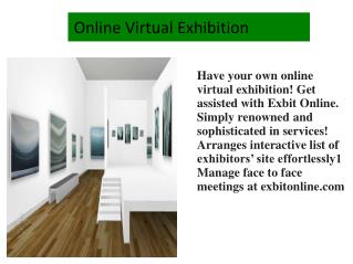 Online Virtual Exhibition