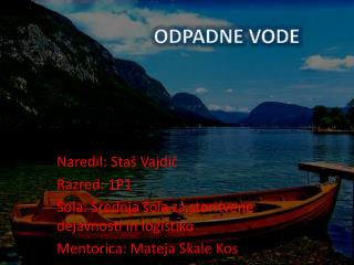 odpadne vode