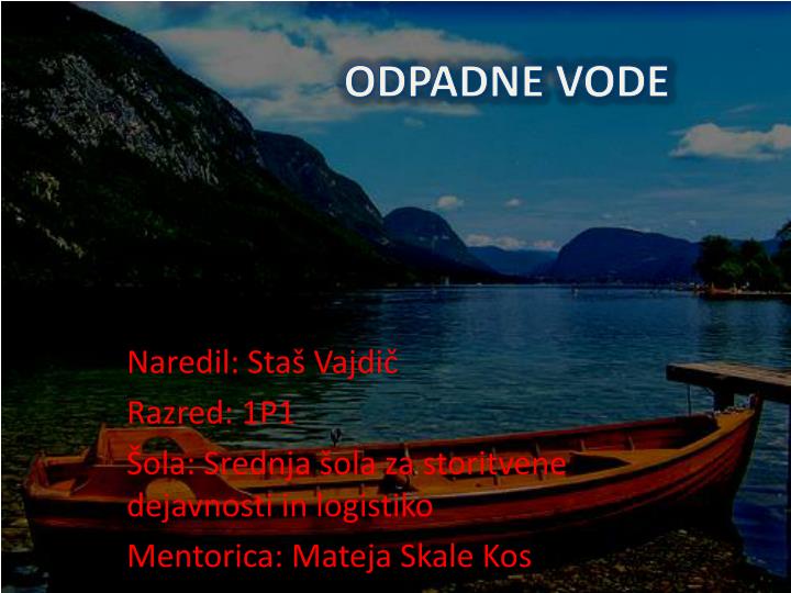 odpadne vode