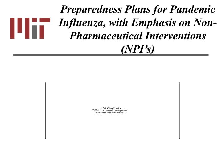 preparedness plans for pandemic influenza with emphasis on non pharmaceutical interventions npi s