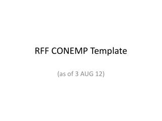 RFF CONEMP Template