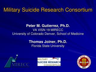 Military Suicide Research Consortium
