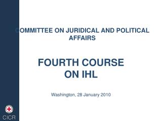 COMMITTEE ON JURIDICAL AND POLITICAL AFFAIRS