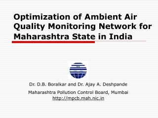 Optimization of Ambient Air Quality Monitoring Network for Maharashtra State in India