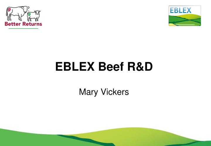 eblex beef r d mary vickers