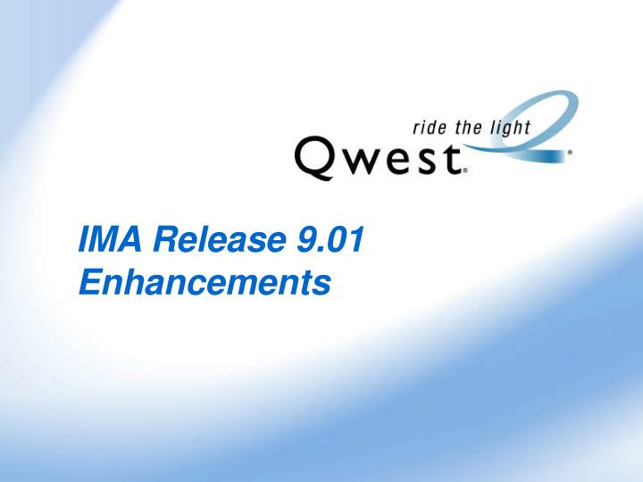 ima release 9 01 enhancements