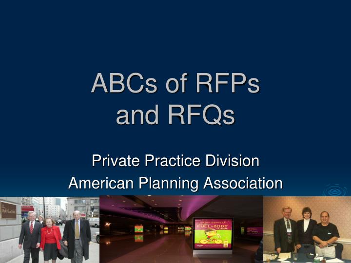 abcs of rfps and rfqs