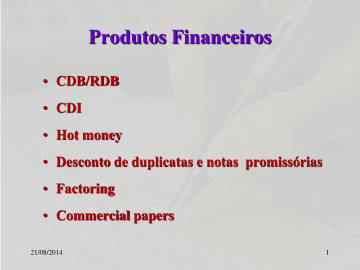 produtos financeiros