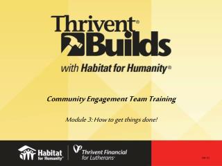 Community Engagement Team Training