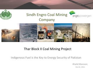 Thar Block II Coal Mining Project