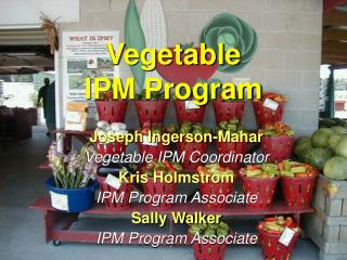 Vegetable IPM Program