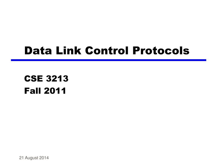 data link control protocols