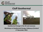 Cluff Geothermal - slide 1