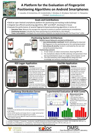 A Platform for the Evaluation of Fingerprint Positioning Algorithms on Android Smartphones