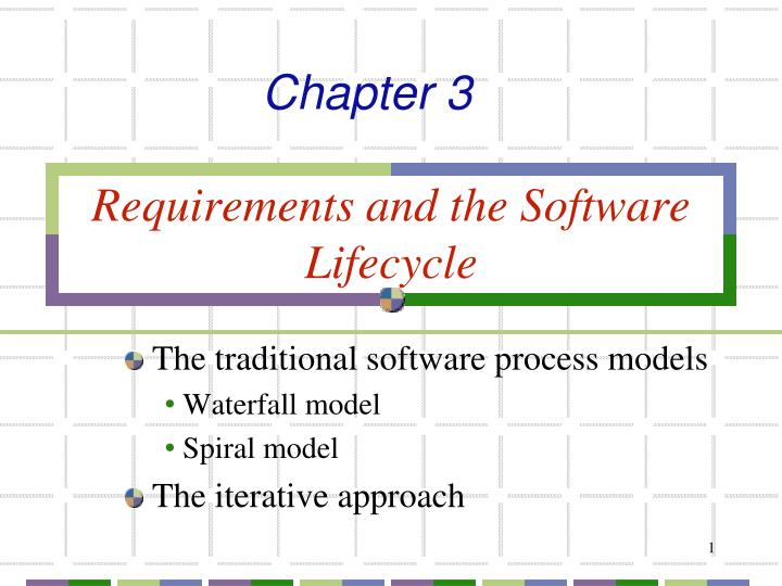 requirements and the software lifecycle