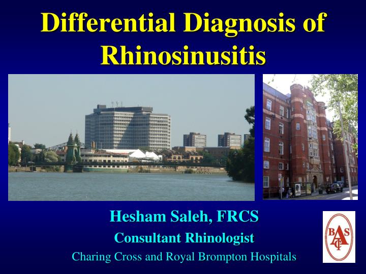 differential diagnosis of rhinosinusitis