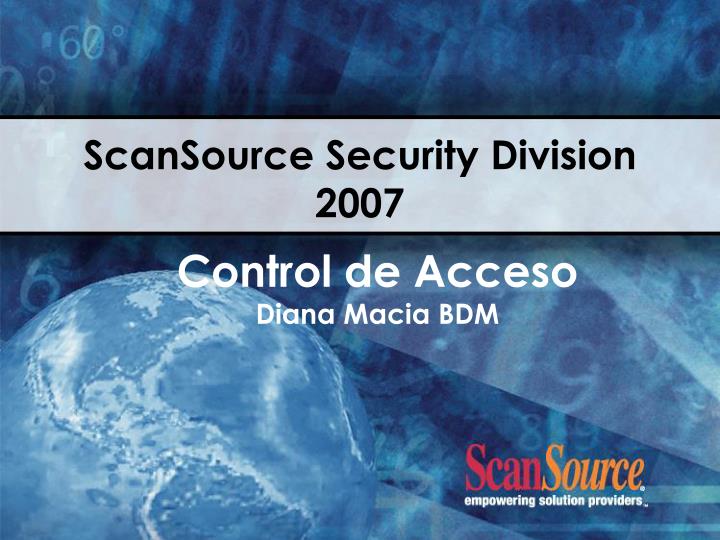 scansource security division 2007