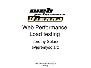 Web Performance Load testing