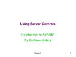 Using Server Controls - slide 1