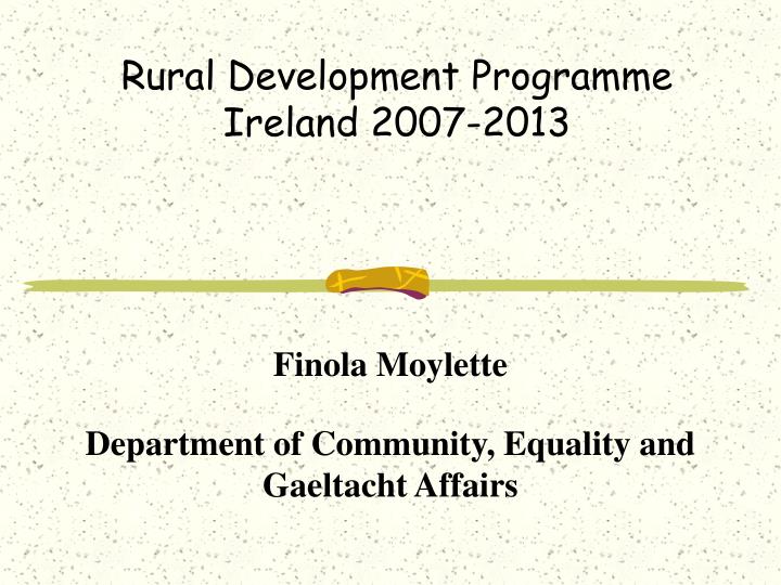 rural development programme ireland 2007 2013