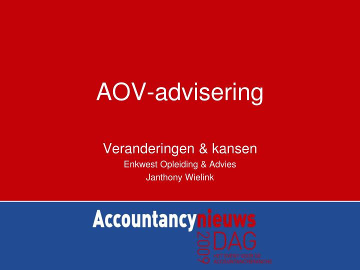 aov advisering